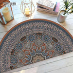 Elegant Non-Slip Half-Moon Entrance Mat