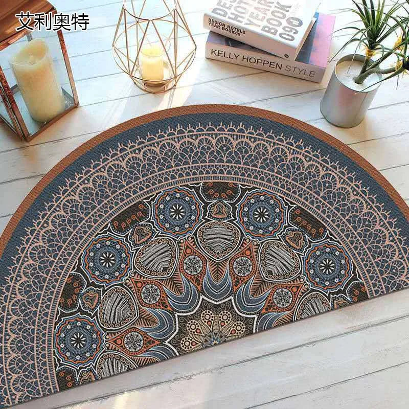 Elegant Non-Slip Half-Moon Entrance Mat