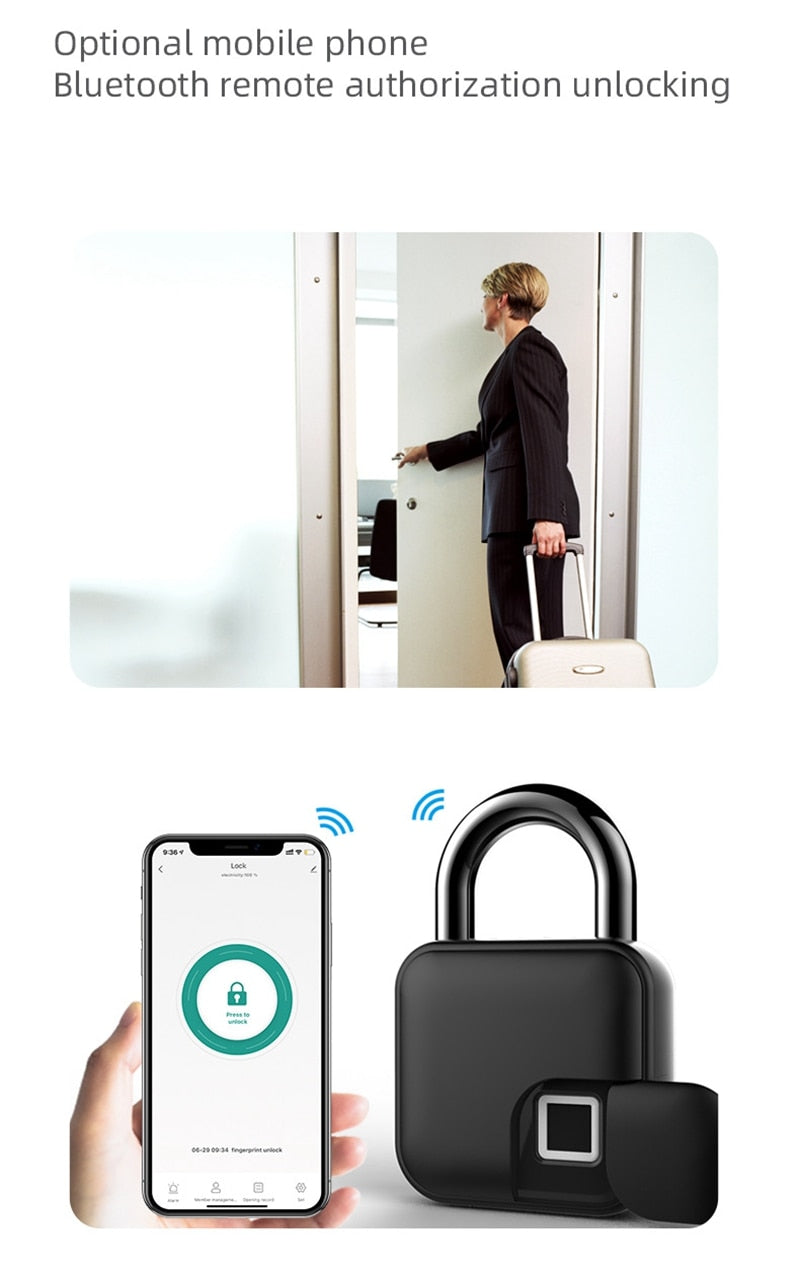 Security Lock with Fingerprint Sensor | SecuraLock