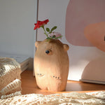 Charming little bear vase