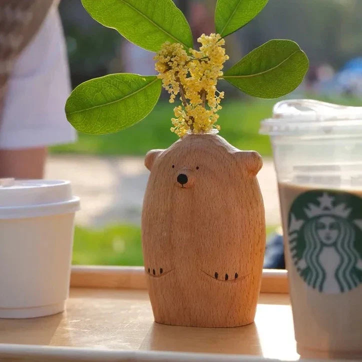 Charming little bear vase
