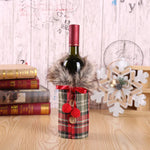 Festive Wine Bottle Cover – Stylish Christmas Decoration