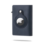 Elegant card holder with integrated AirTag compartment