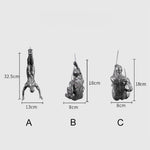 Climbing Figures Wall Decoration – Inspiring Wall Art Made of Resin and Iron