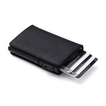 Elegant card holder with integrated AirTag compartment