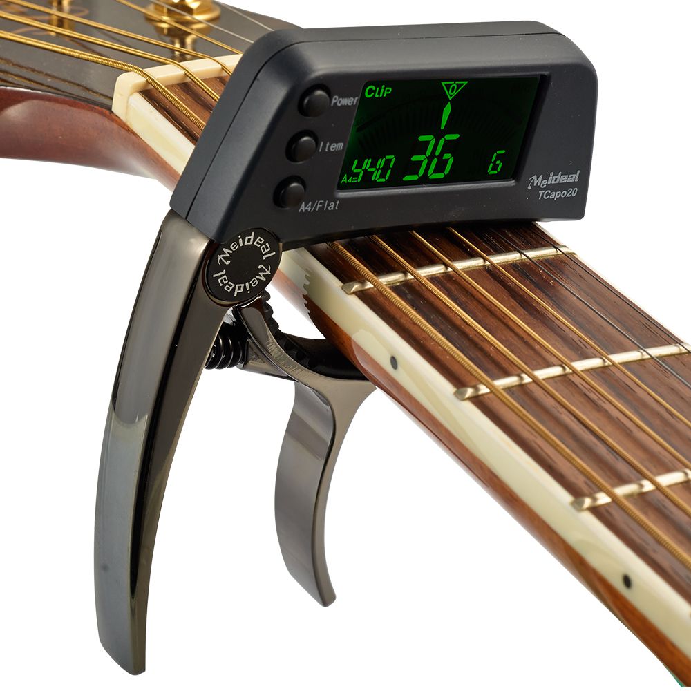 2-in-1 Guitar Accessory with LCD Screen – Capo & Tuner
