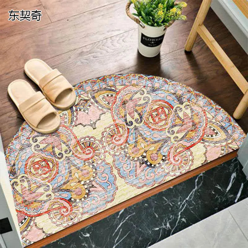 Elegant Non-Slip Half-Moon Entrance Mat