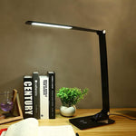 Moderne LED Schreibtischlampe mit Touch-Steuerung und USB-Ladeanschluss