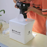 Mini Photo Studio "LumiCube" with LED Lighting and 6 Backdrops