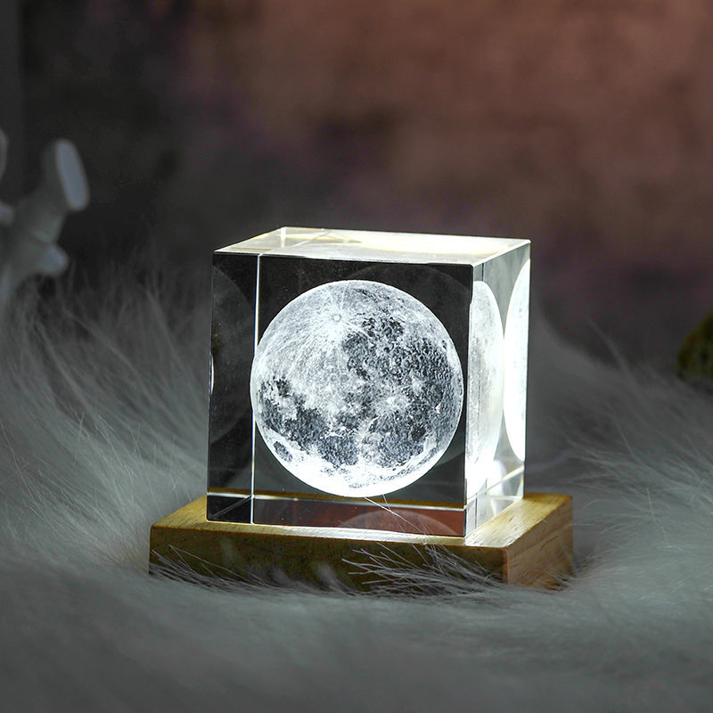 Magisches Mondlicht 3D Kristallwürfel für Kinder