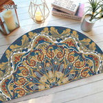 Elegant Non-Slip Half-Moon Entrance Mat