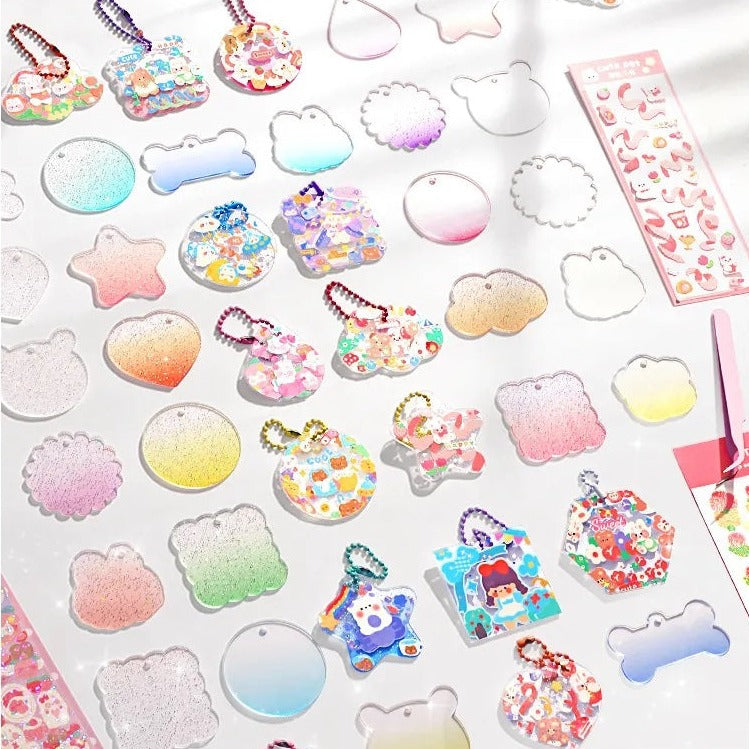 Craft set with 3D stickers