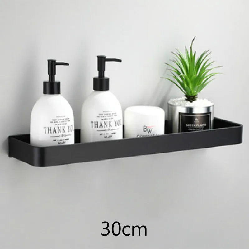 Corner shelf made of high-quality aluminum - Drill-free installation for bathroom and kitchen