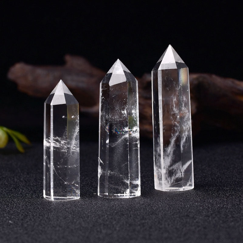 Hexagonal natural stone with earth gem – Decorative element