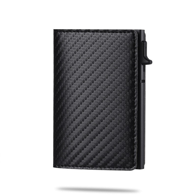 Elegant card holder with integrated AirTag compartment