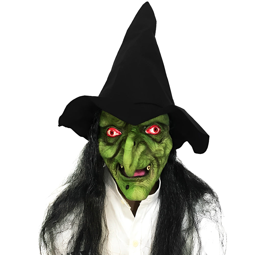 Überzeugende Seniorenmaske – Latexmaske für Halloween und Cosplay mit beweglichem Mund