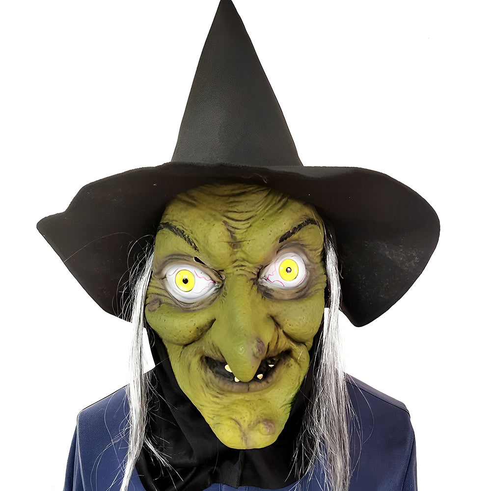Überzeugende Seniorenmaske – Latexmaske für Halloween und Cosplay mit beweglichem Mund