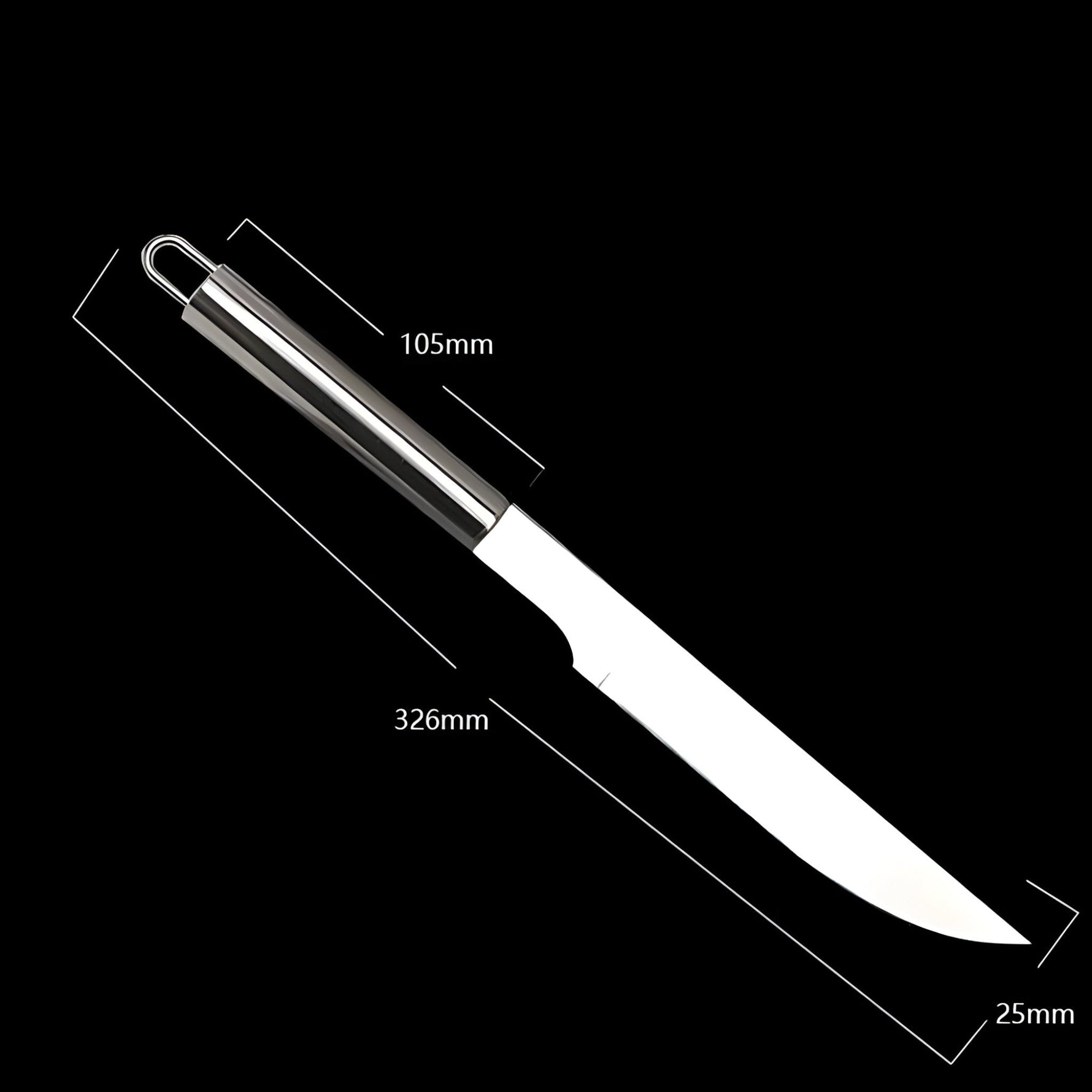 Edelstahl Grillbesteck-Set mit Tragetasche – 3 oder 5 Teile