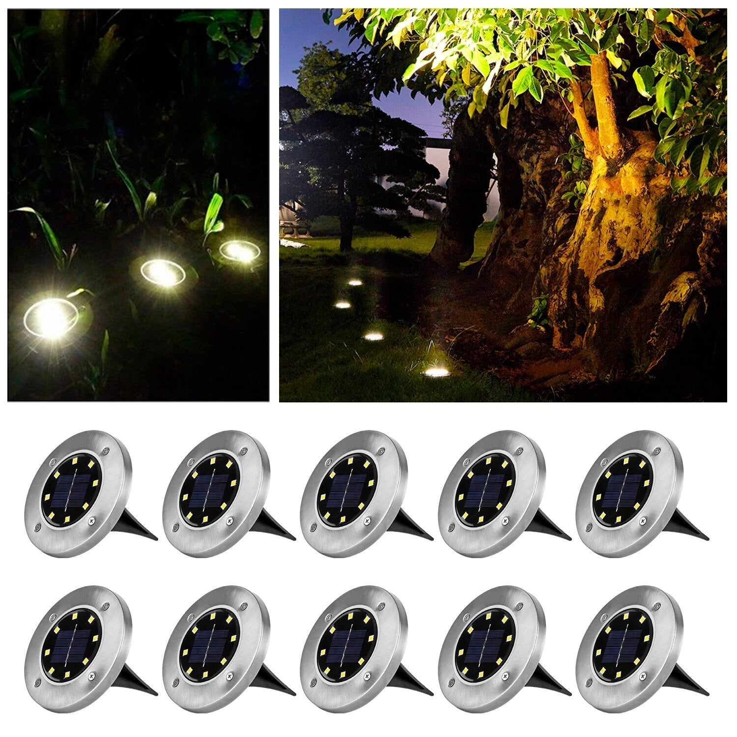 LumiGarden - Kabellose Solar-LED-Lichter für den Außenbereich