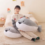 Plush toy in the shape of a Sacabambaspis fish