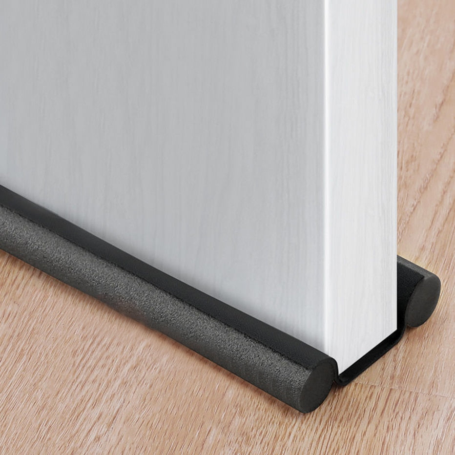 Thermal Protection – Double Draught Excluder for Doors | Keeps Out Cold, Dust & Insects | Slide-in Door Bottom Seal | Energy & Noise Insulation