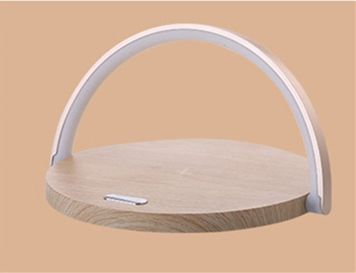 Modern Bedside Lamp with Wireless Charger