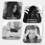 Permanent hair dye in cool silver-grey and ash-grey