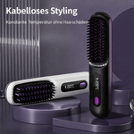 Portable Hair Straightener | Ceramic Hair Straightener with LCD Display | Battery-powered