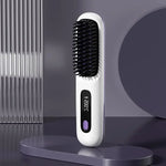 Portable Hair Straightener | Ceramic Hair Straightener with LCD Display | Battery-powered