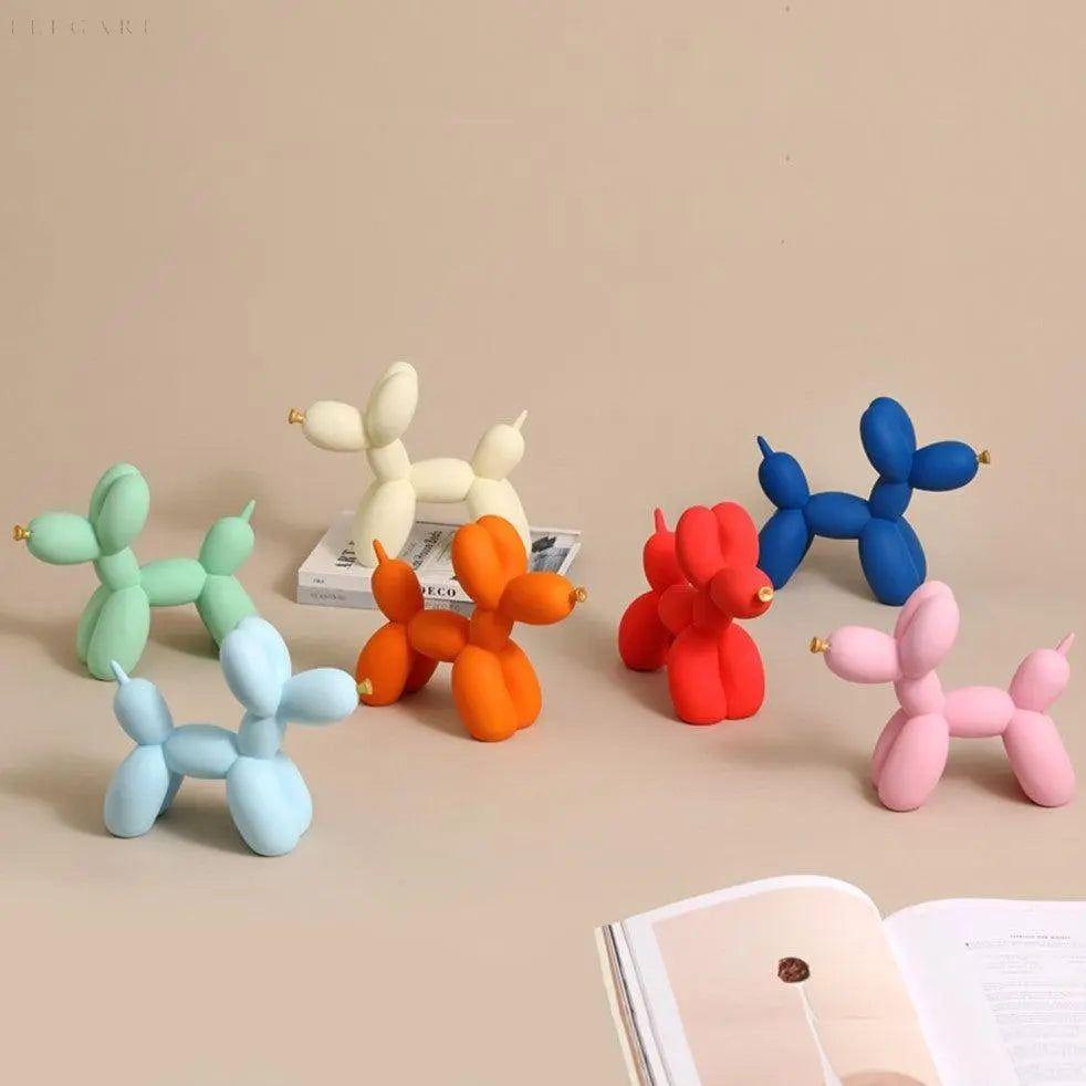 Playful Dog Figurine Bowl – Balloon Design