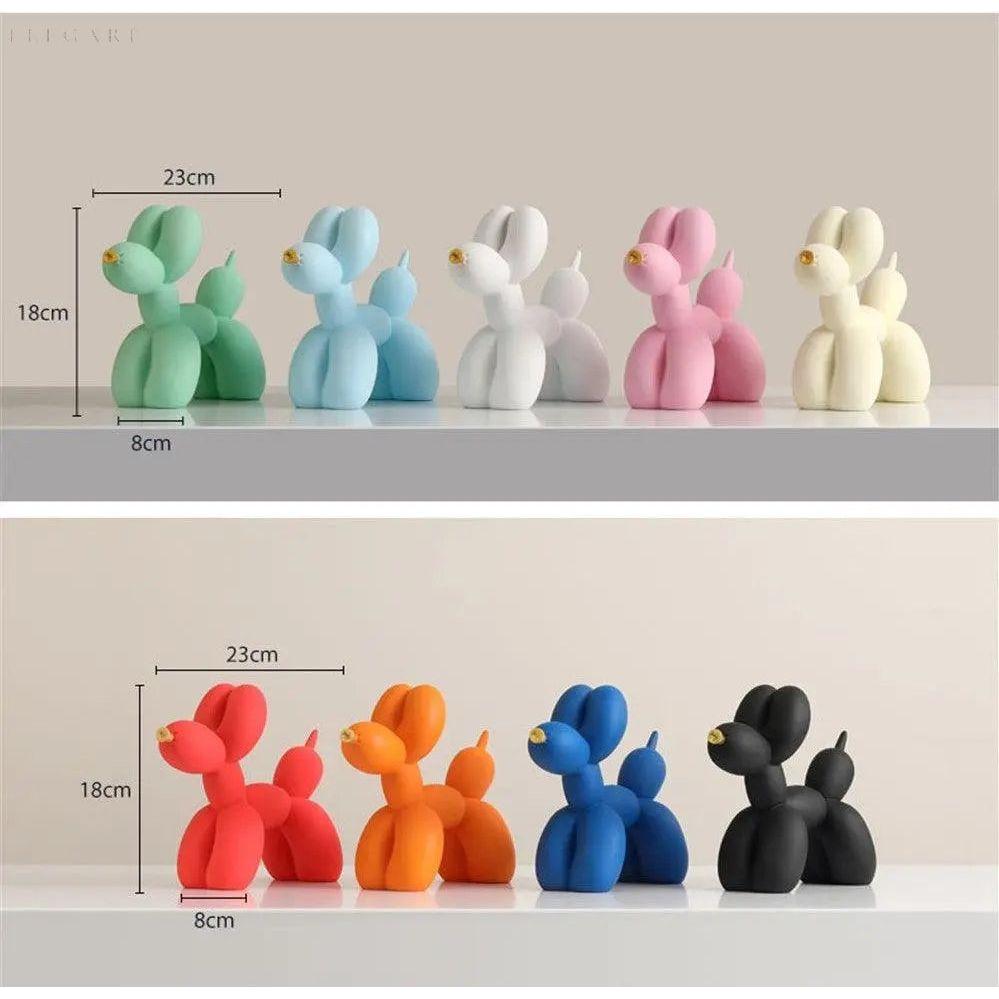 Playful Dog Figurine Bowl – Balloon Design