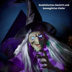 Spooky Witch in Action - Animating Halloween Decoration with Light and Sound