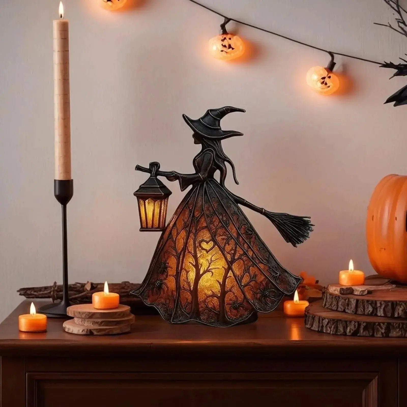 Zauberhafte Hexenlampe für Halloween