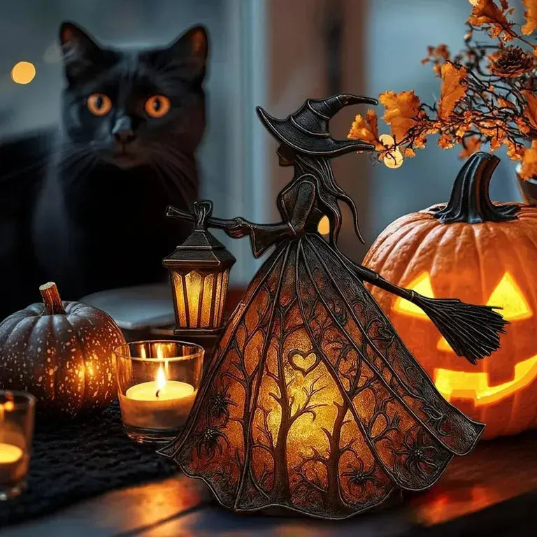 Zauberhafte Hexenlampe für Halloween