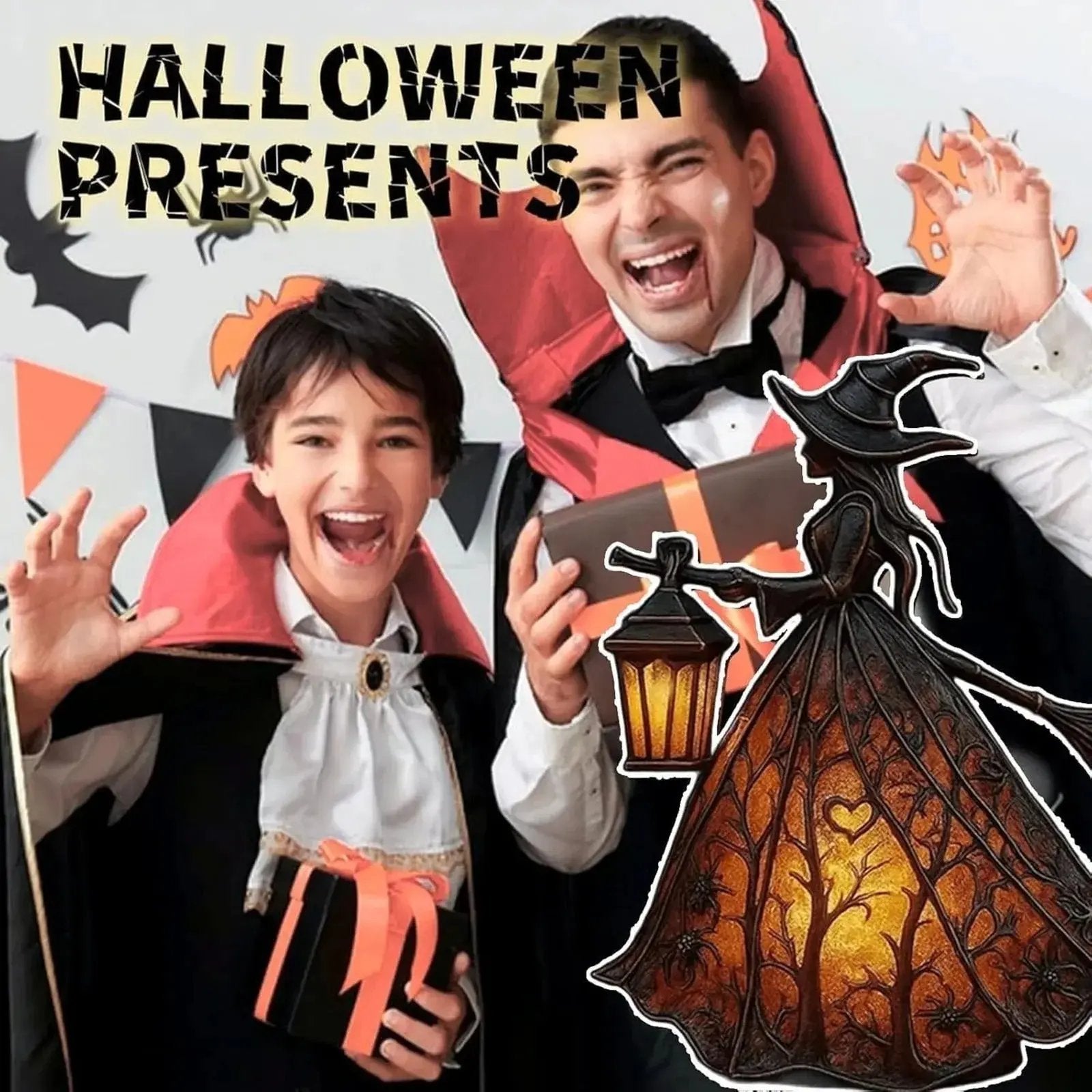 Zauberhafte Hexenlampe für Halloween