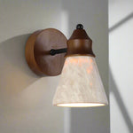 Elegant natural stone wall light - Yellow Travertine wall lamp with warm white LED