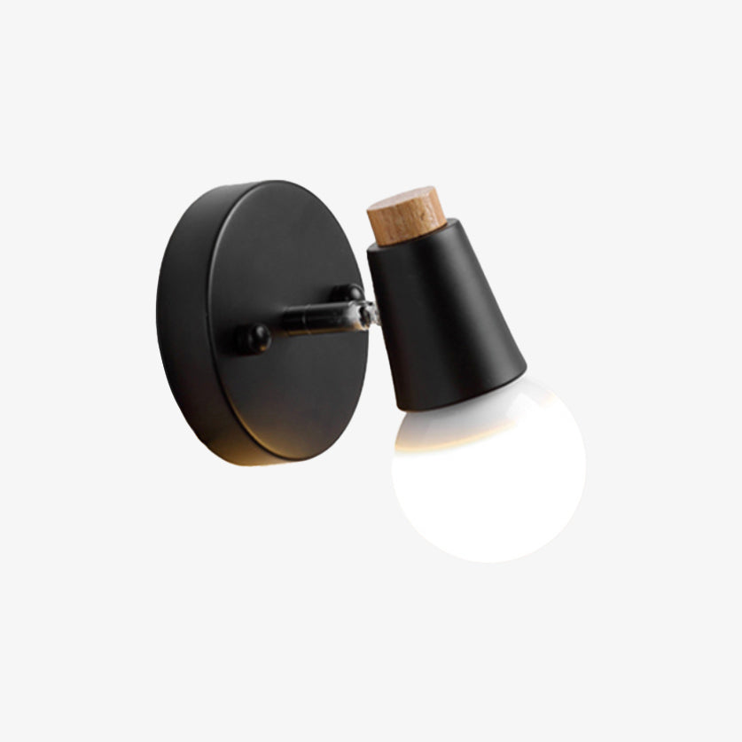Rustikale Wandlampe aus Holz mit Hirschmotiv – Elegantes Licht für Wohnräume