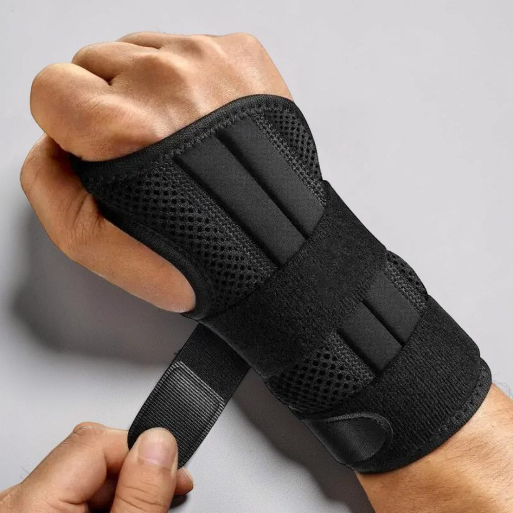 Adjustable Wrist Brace with Stabilizing Splint