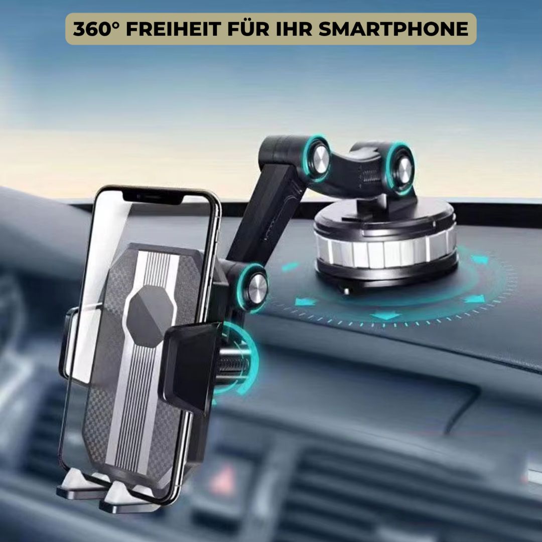 Smartphone Holder with Suction Cup and 360° Rotation