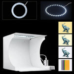 Mini Photo Studio "LumiCube" with LED Lighting and 6 Backdrops
