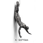 Climbing Figures Wall Decoration – Inspiring Wall Art Made of Resin and Iron
