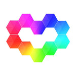 Flexibles Hexagon-Wandlichtset mit Smartsteuerung – 16 Millionen Farben