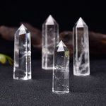 Hexagonal natural stone with earth gem – Decorative element