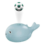 Floating ball and whale-shaped toy