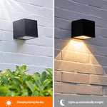 2-in-1 Solar Wandleuchte für den Außenbereich