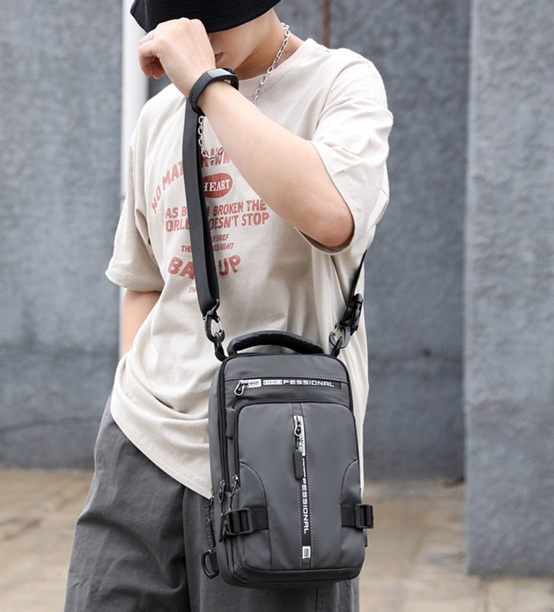 Waterproof Oxford Shoulder Bag in Modern City Style