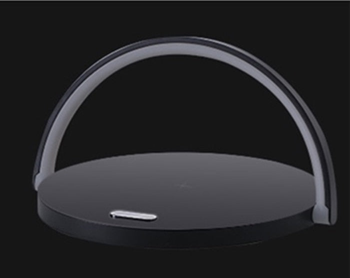 Modern Bedside Lamp with Wireless Charger