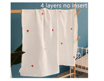 Muslin Baby Bath Towel with Cute Design for Newborns and Toddlers