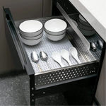 Heat Resistant Silicone Mat for Kitchen - Non-Slip Drying Mat and Drawer Liner