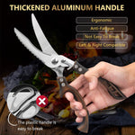 Powerful Stainless Steel Shears for Meat and Vegetables